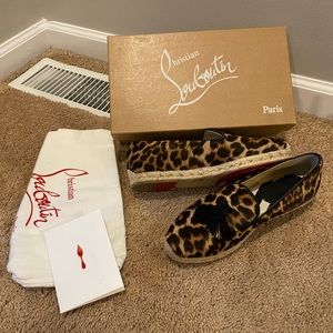 Christian Louboutin Spanish cheetah flat 38